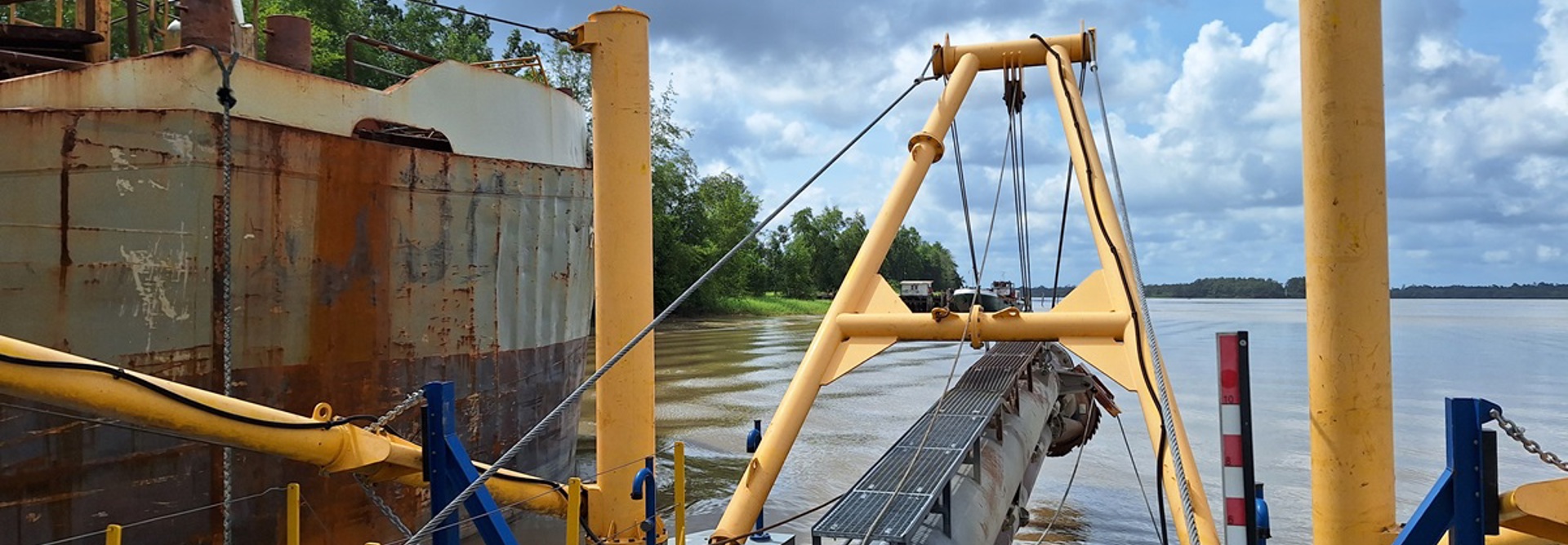 The Damen CSD350 Is The First Dredger For Guyana Port And Has Been Named Mud Shredder