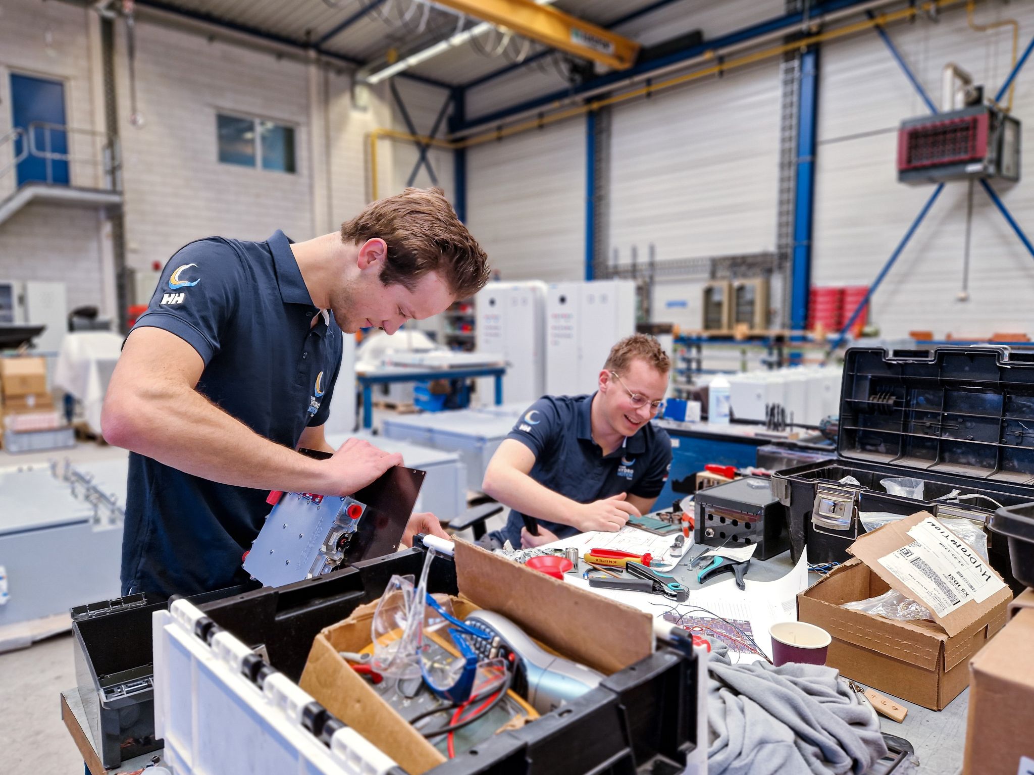 Hydro Motion Team TU Delft Op Bezoek Bij Royal Van Der Leun